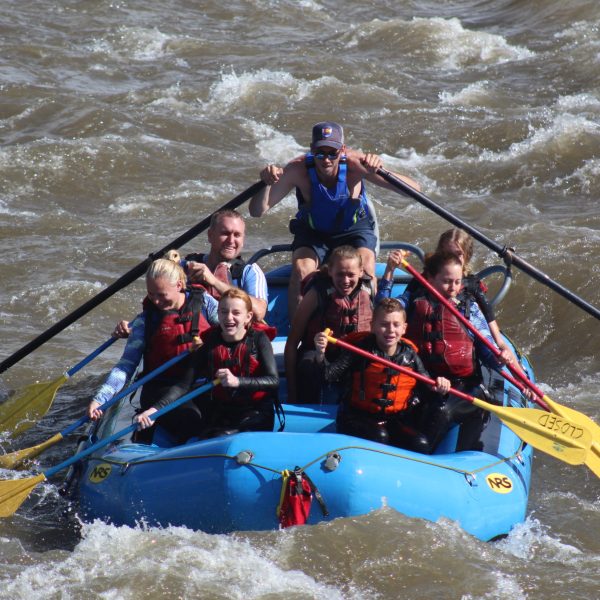 Group rafting in Colorado